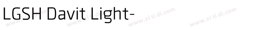 LGSH Davit Light字体转换